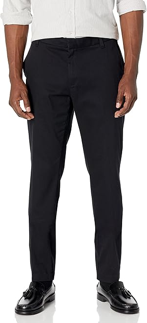 Men's Slim-Fit Wrinkle-Resistant Flat-Front Stretch Chino Pant