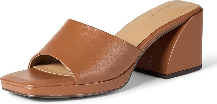 Women's Platform Block Heel Mule Sandals