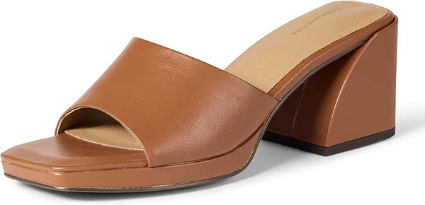 Women's Platform Block Heel Mule Sandals