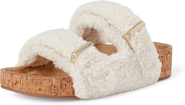 Women's Adjustable Double Strap Cork Sandals