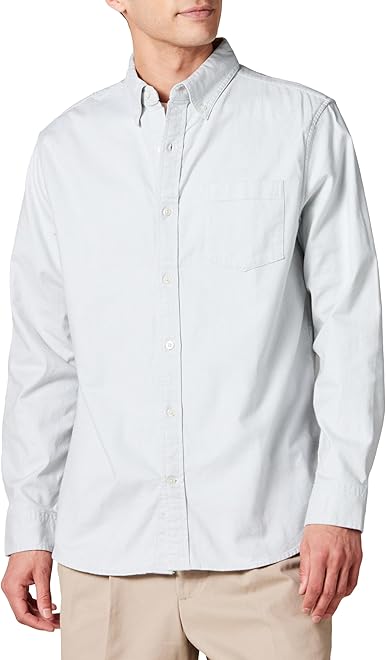 Men's Long Sleeve Shirt - Regular-Fit, Pocket Stretch Oxford (Available in Big & Tall)